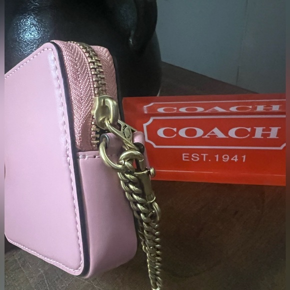 Coach Pink Chain Wristlet